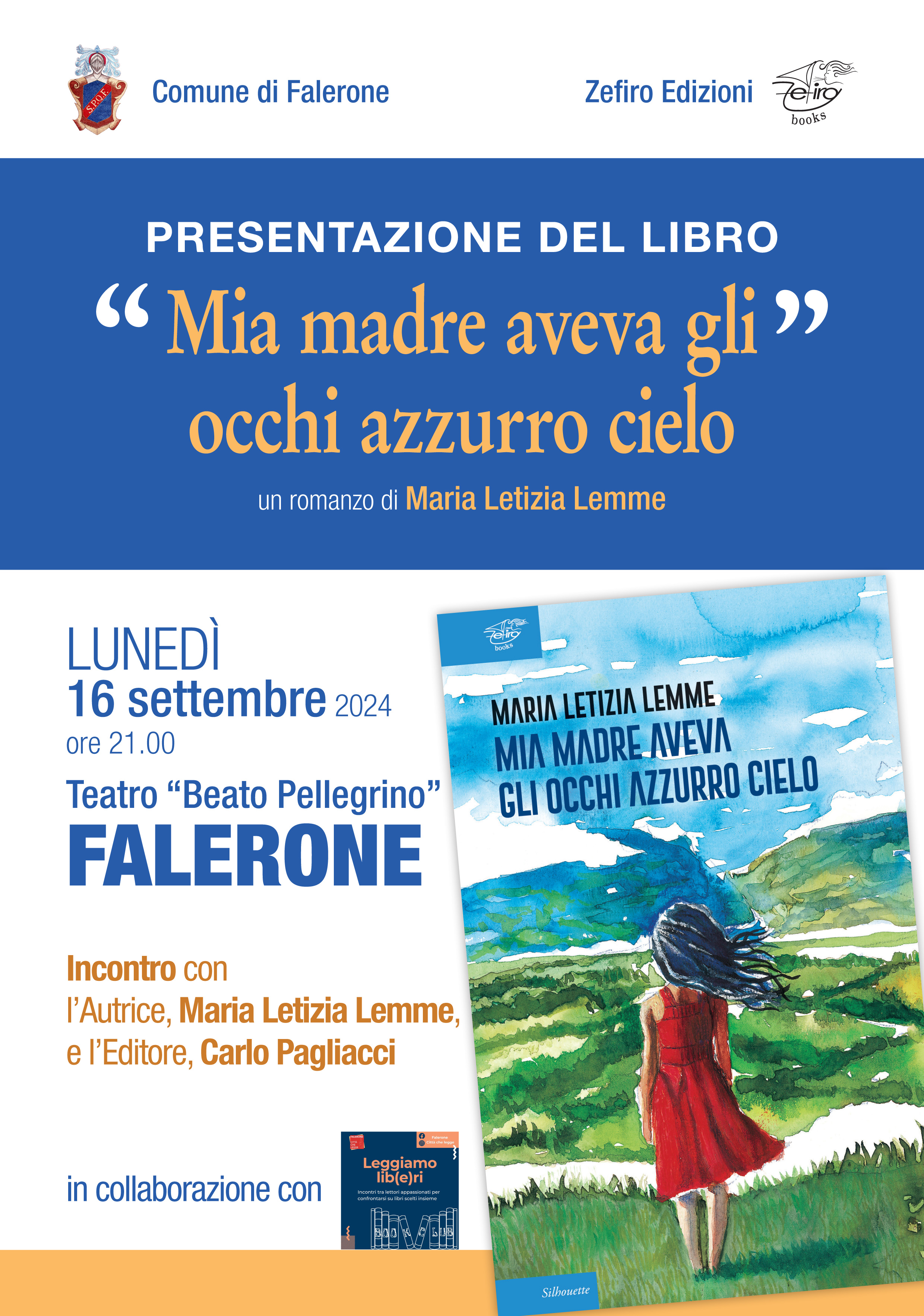 Presentazione del libro "Mia madre aveva gli occhi azzurro cielo"