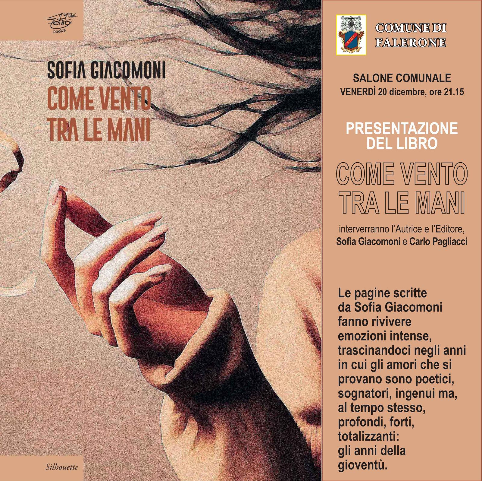 Presentazione del libro: " Come vento tra le mani"