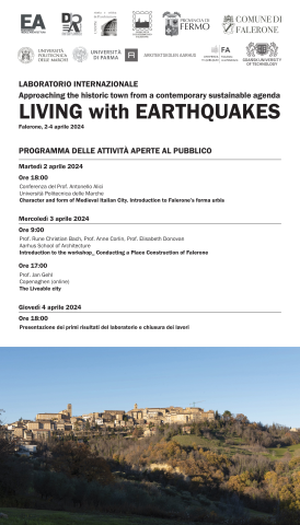 "Living with Earthquakes" - dal 2 al 4 aprile 2024