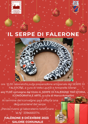 EVENTI: Laboratorio e convegno "Il serpe di Falerone" 8 dicembre 2023